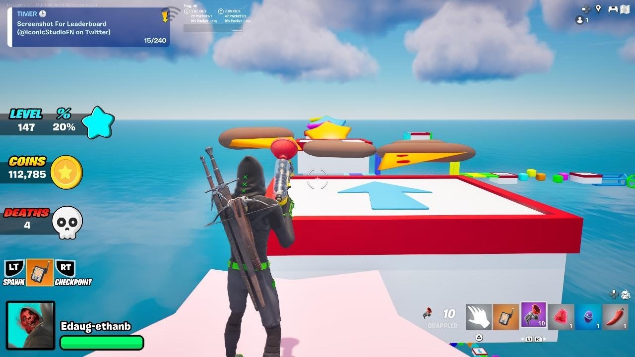 Fortnite chapter 7 season 1 deathrun challenge grinding