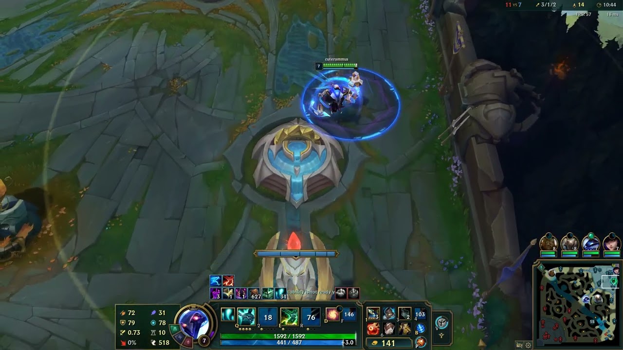 Thresh Rampage with pantheon vs Ezreal