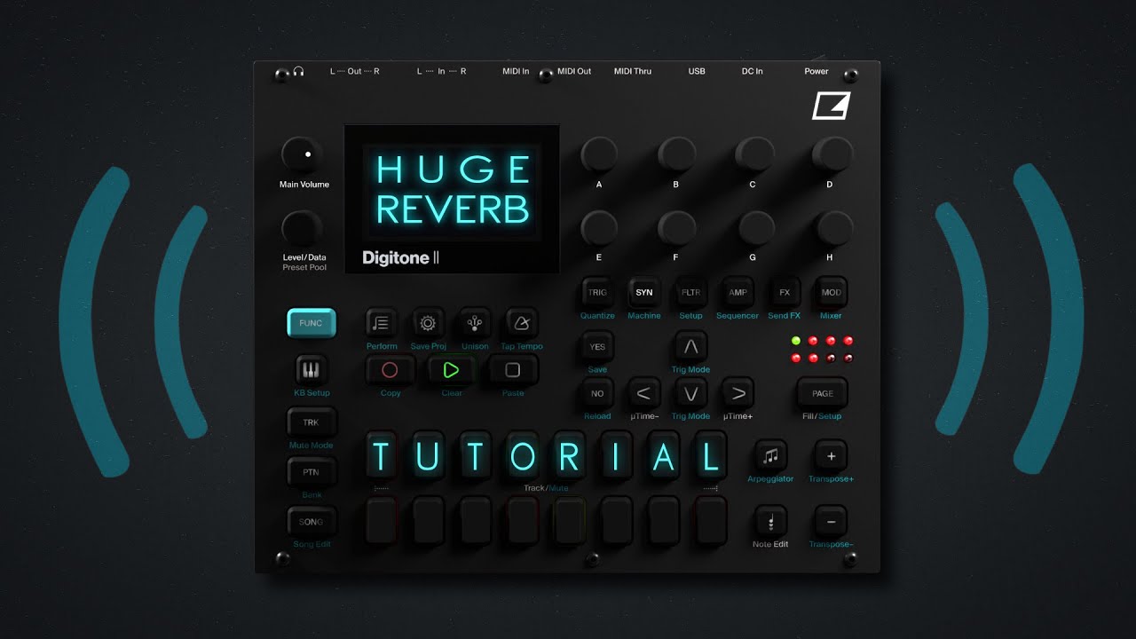 Tutorial #14 - Creating HUGE, Colorful and Dense REVERB with the Digitone 2