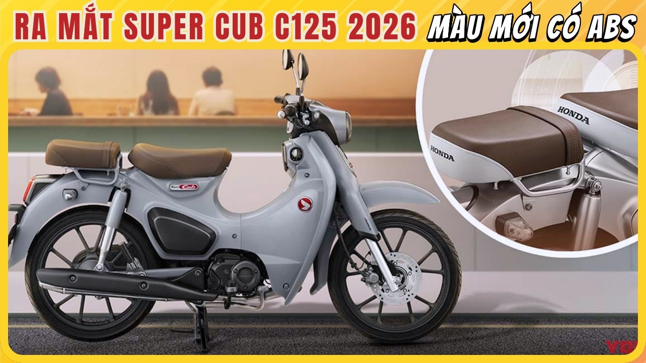 Honda Super Cub C125 2026 Sắp Ra Mắt Màu Mới có phanh ABS | CUA Vlog61