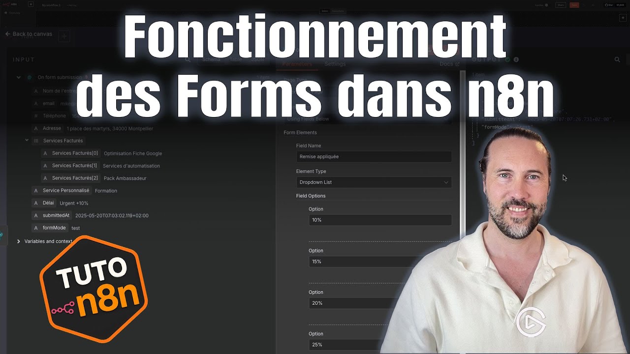 Créer des formulaires dynamiques avec n8n : Générateur de factures PDF