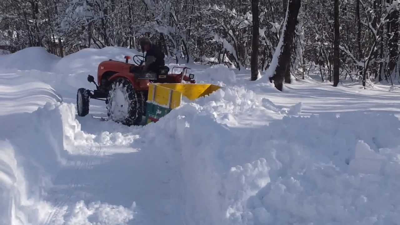 Steyr t86e beim Winterdienst