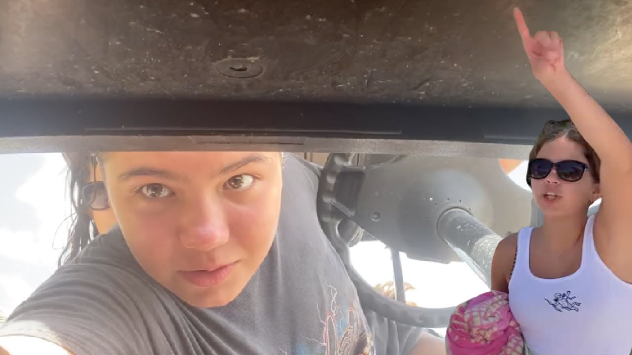 We blew the wheel OFF our car ( Accident ) | SISTERFEREVERVLOGS 