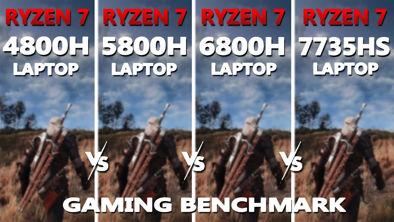 Ryzen 7 4800h vs 5800h vs 6800h vs 7735hs Gaming Benchmark | Which one is better? | #rtx3050