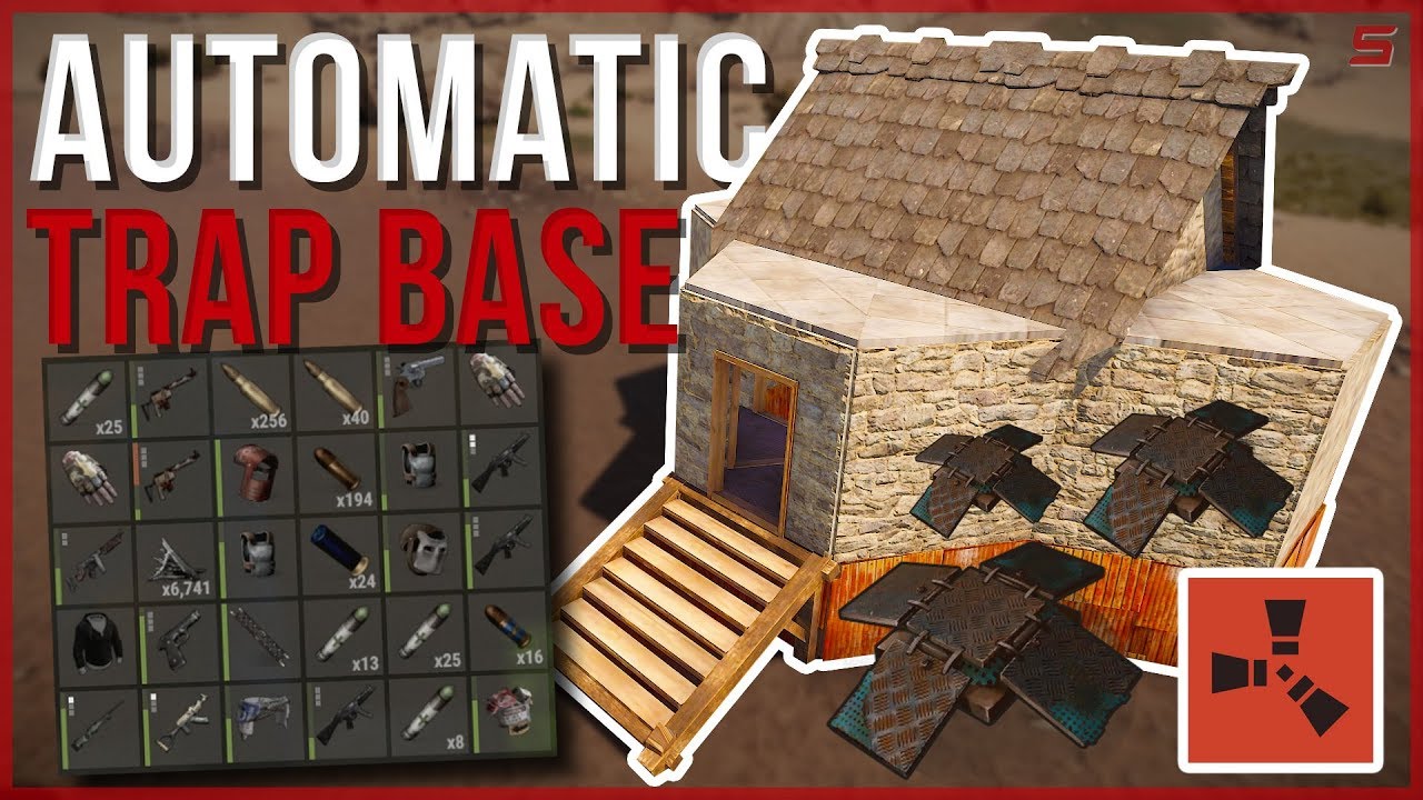RUST | AUTOMATIC LANDMINE TRAP BASE! | Rust Trap Base Gameplay
