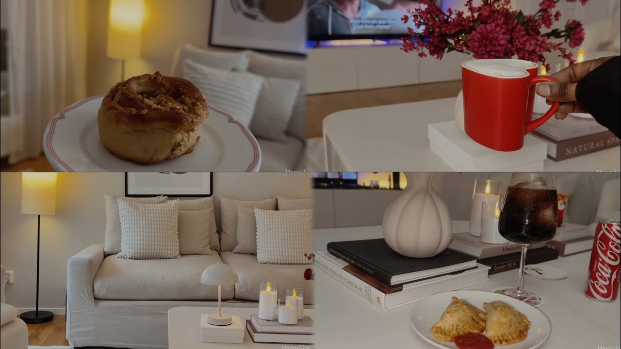 Slow Living In Sweden | Cozy winter Day At Home | Baking Meat pie &  Coffee