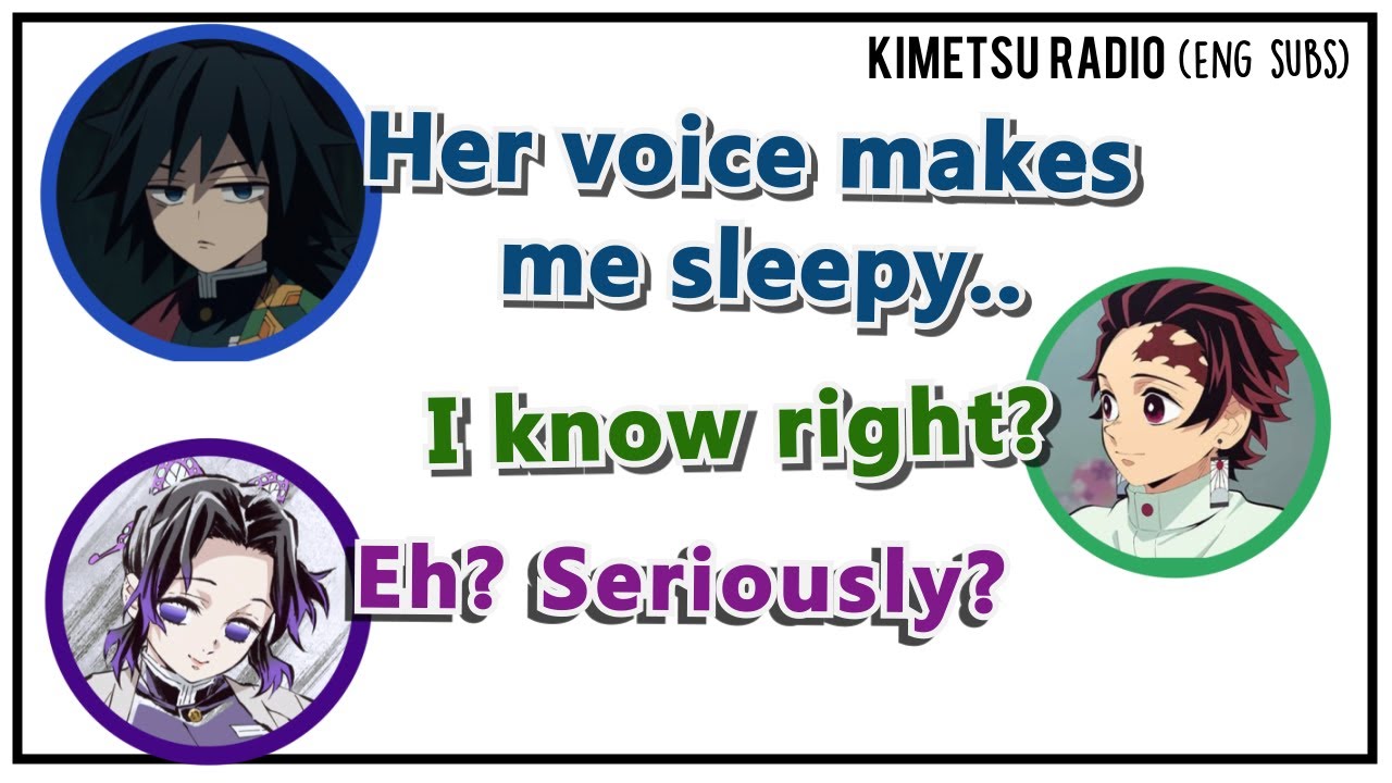 [Eng Subs] Shinobu's voice is so 😩❤️🦋🌼🌈✨🛐 (GiyuShino on Kimetsu Radio part 4)