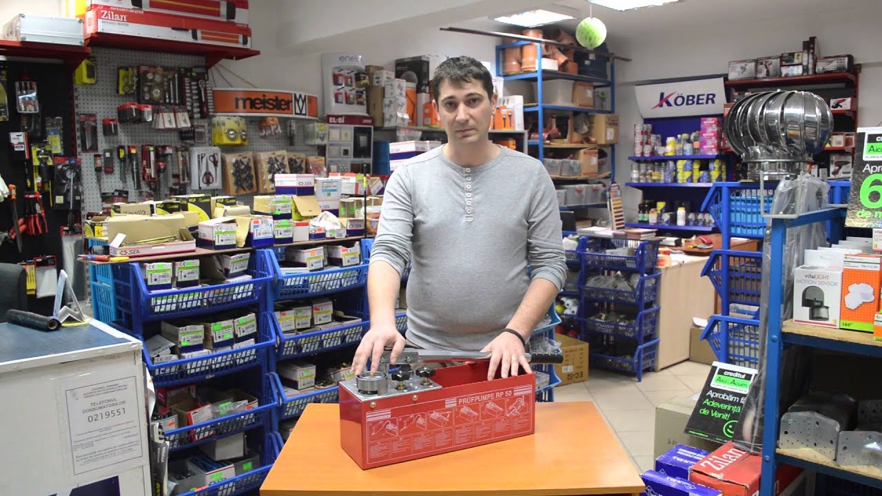 Prezentare Pompa testat instalatii PRUFPUMPER RP50 Everpro
