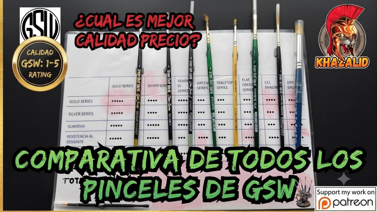 💎¿Cuál es el mejor pincel de Green Stuff World calidad precio? @Green Stuff World