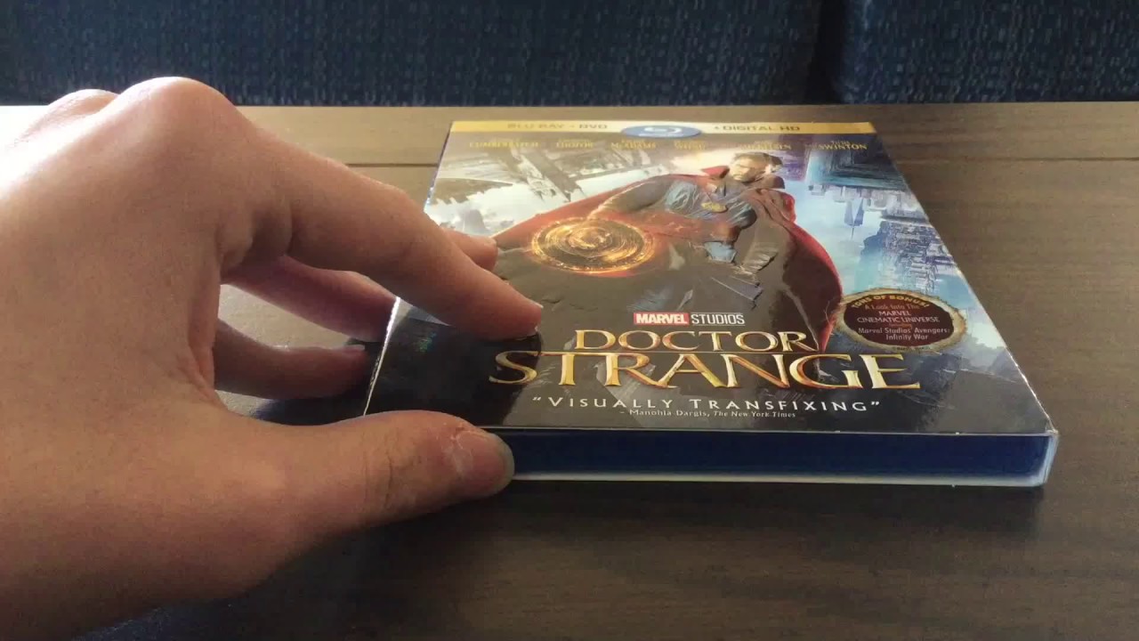 Doctor Strange Blu-ray/DVD Combo unboxing (Standard Edition, 2017 Disney release)