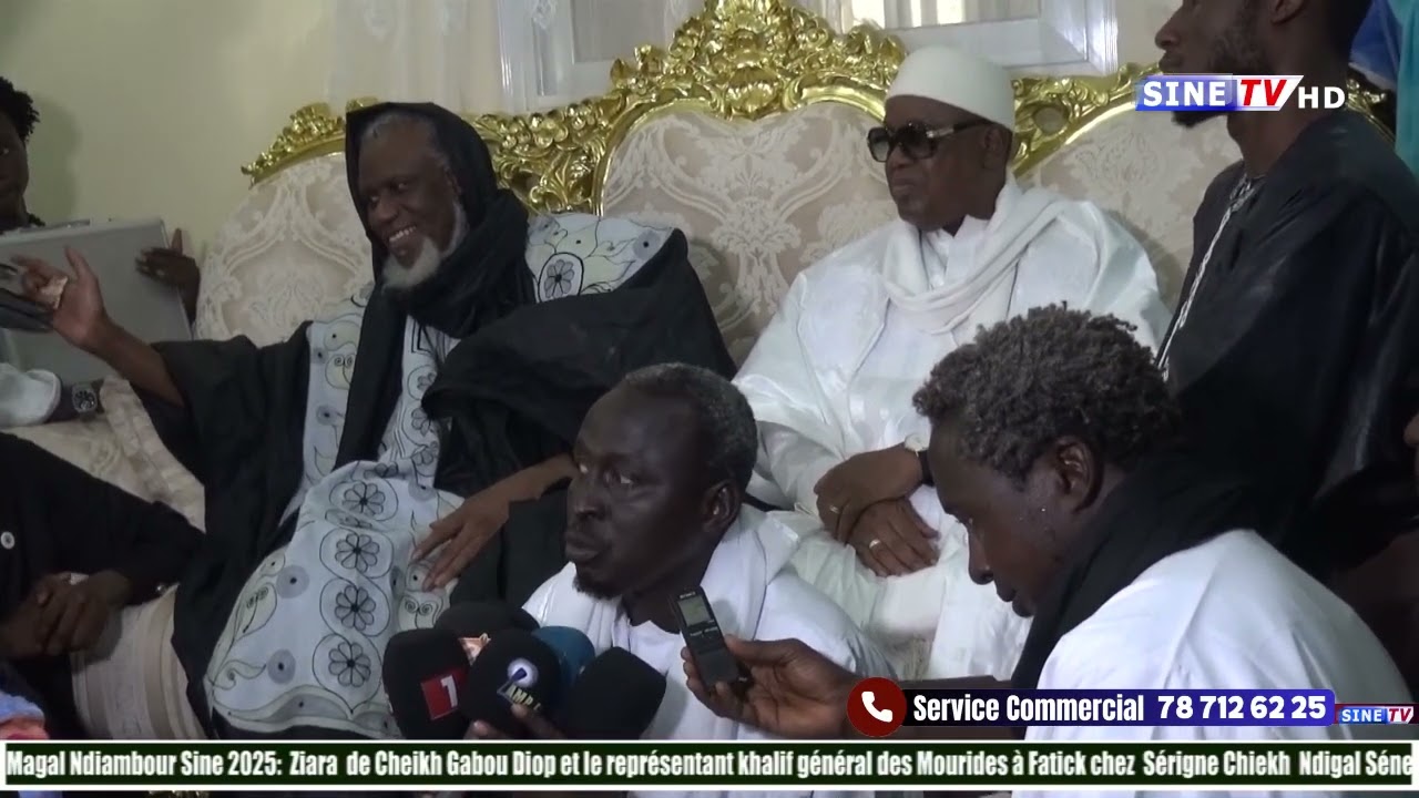 Gamou Ndiambour Sine2025 :Ziara Cheikh Gabou et le représentant du khalife général des mourides à Fk
