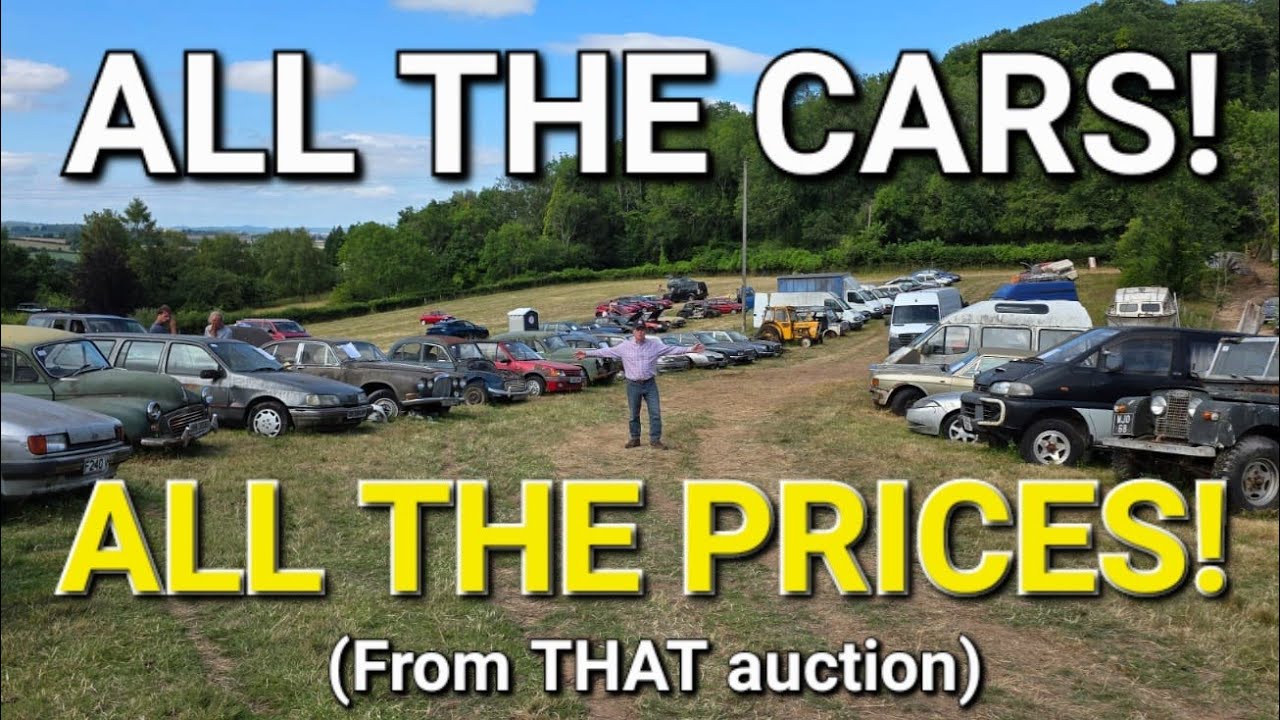 MASSIVE 200+ UK Barn Find CLASSIC CAR Auction - RESULTS.