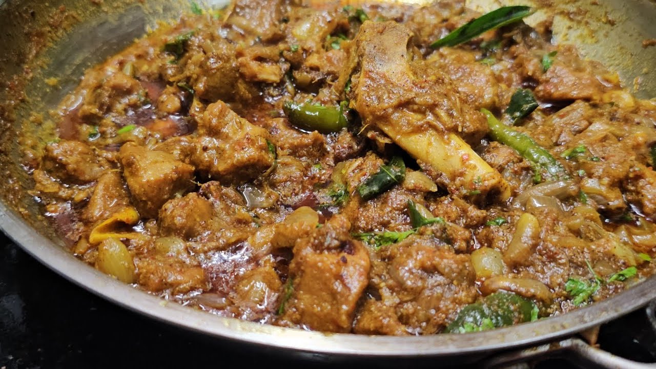 ஜூஸியான ருசிகரமான Perfect Mutton Fry👌  | Simple Home Style Spicy & Tasty Mutton Fry 😋 #muttoncurry