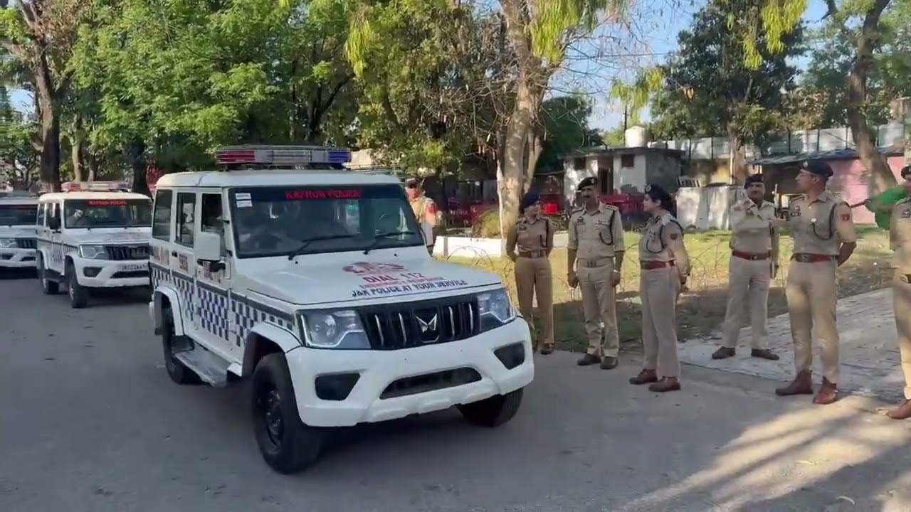 J&K Police Kathua Boost Emergency Response; SSP Kathua Flags Off 08 ERSS Dial 112 Vehicles