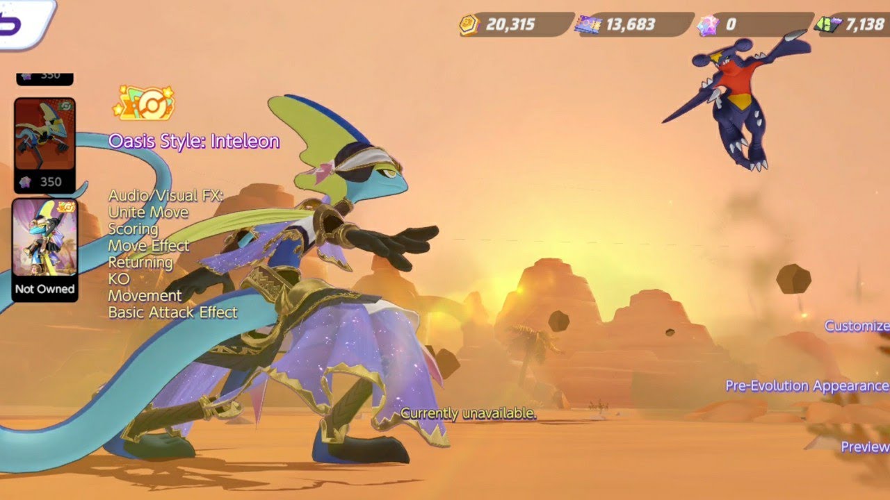 Skin Inteleon Ốc đảo sa mạc 