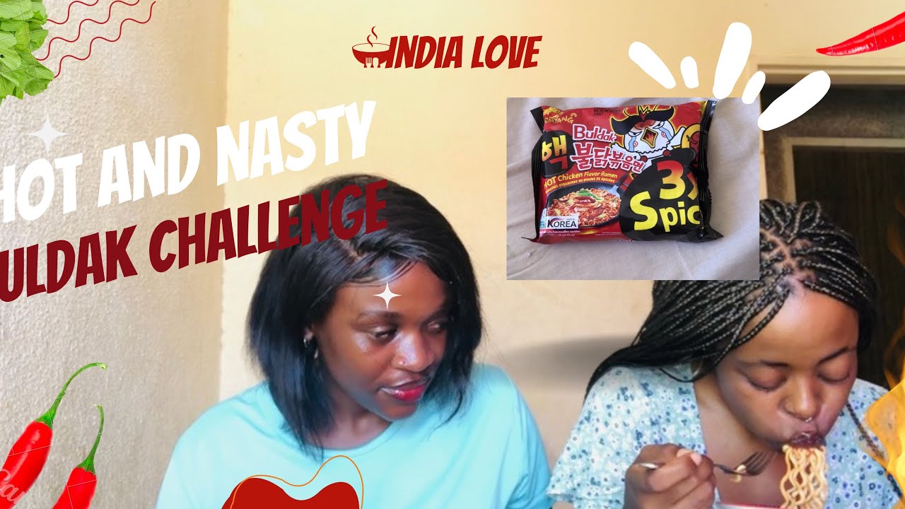 Buldak Noodles Challenge ft my Cuz. 😭❤️‍🔥