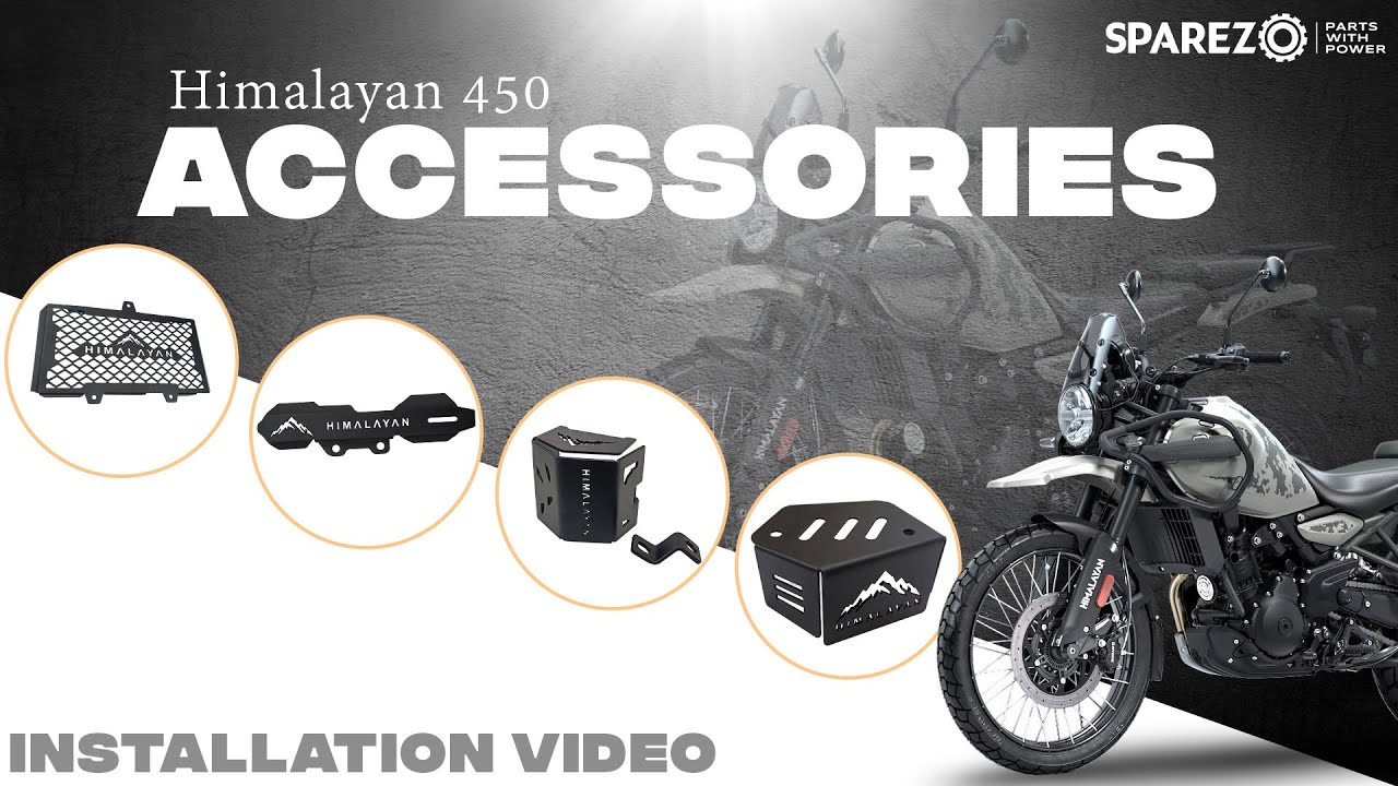 Royal Enfield Himalayan 450 | Accessories | Unboxing and Installation - SPAREZO