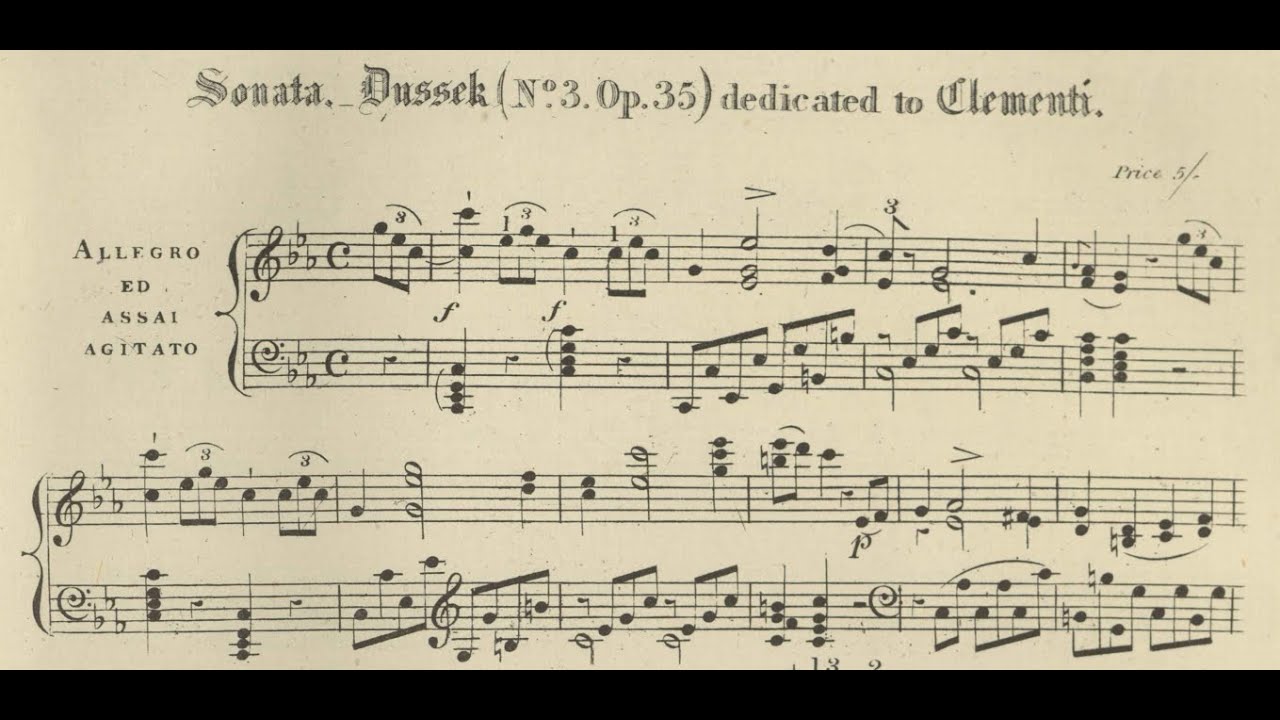 Jan Ladislav Dussek - Piano Sonata in C Minor, Op.35 No.3