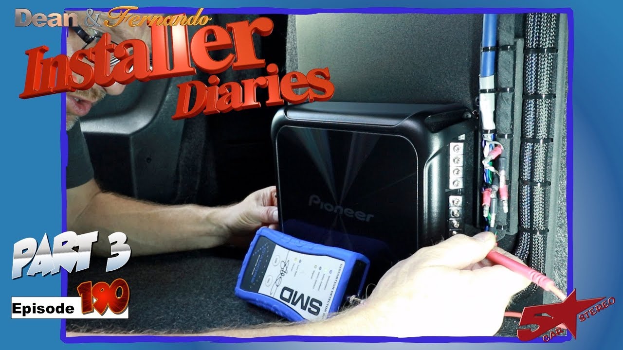 A Pioneer 4 channel Amp finish off the Ford Fusion Installer Diaries 190 part 3