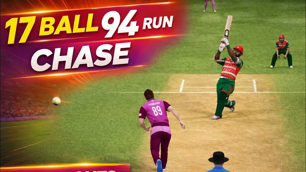 This Match Gave Me Heart Attack 😱 | Dream Cricket 25 big run chase 18 ball 97 runs 😈