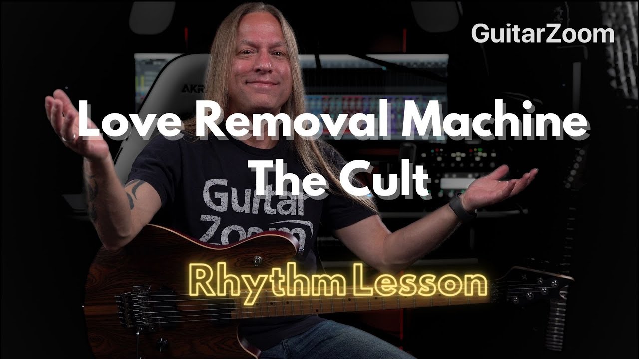Как играть «Love Removal Machine» группы The Cult | Стив Стайн — урок ритма
