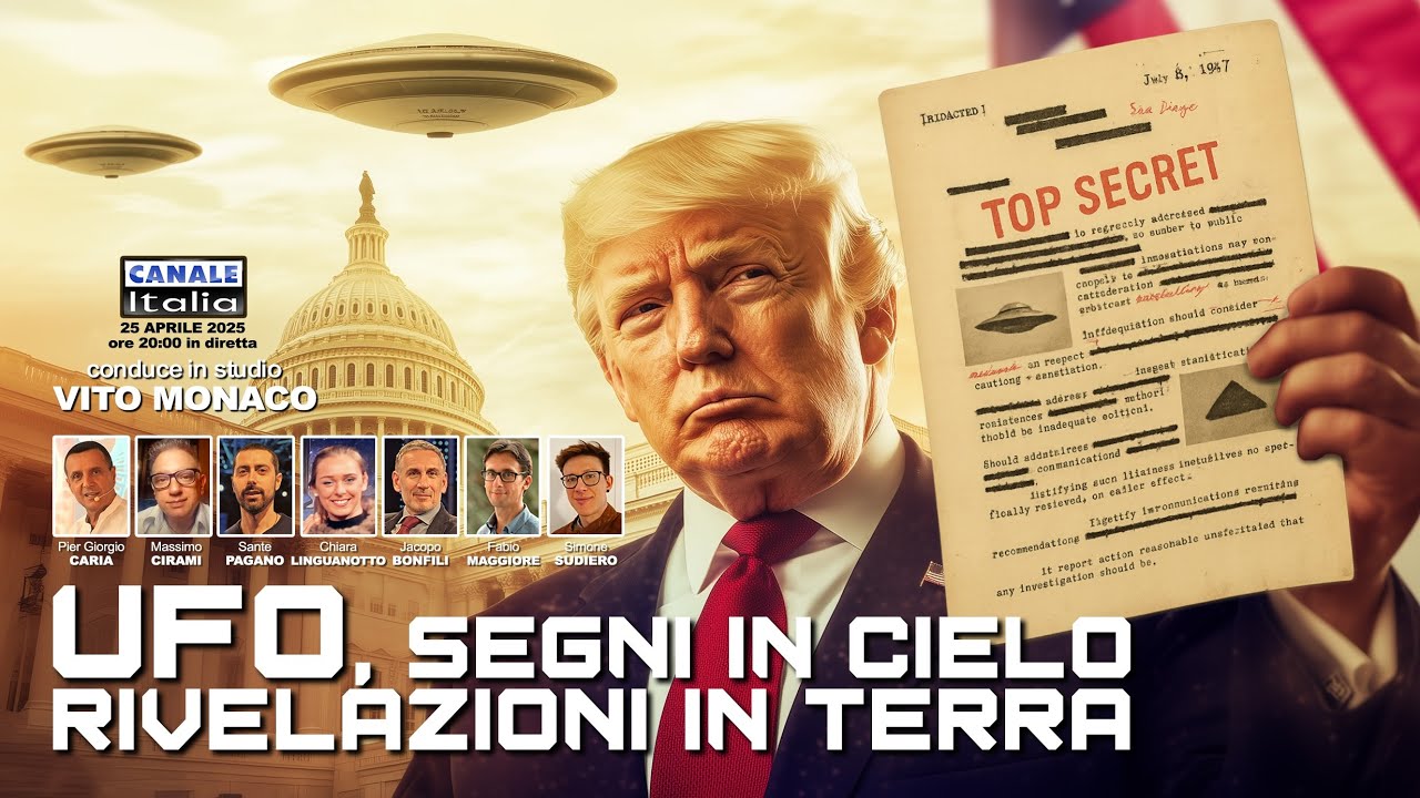 🛸UFO: segni in cielo, rivelazioni in terra / Trasmissione di Canale Italia con Vito Monaco