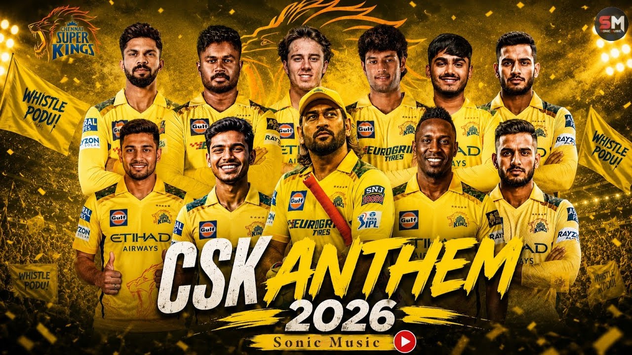 CSK ANTHEM - Chennai Super King New Song 2026 || Captain Has Arrived, Dhoni
