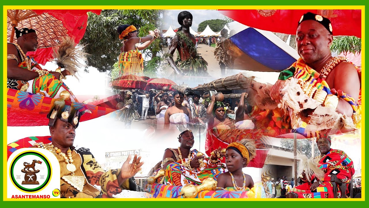Kings & Queens Arrivals @ Obuodwan Festival In Their Palanquin @ Asamankese What Happen Will Sh0ck