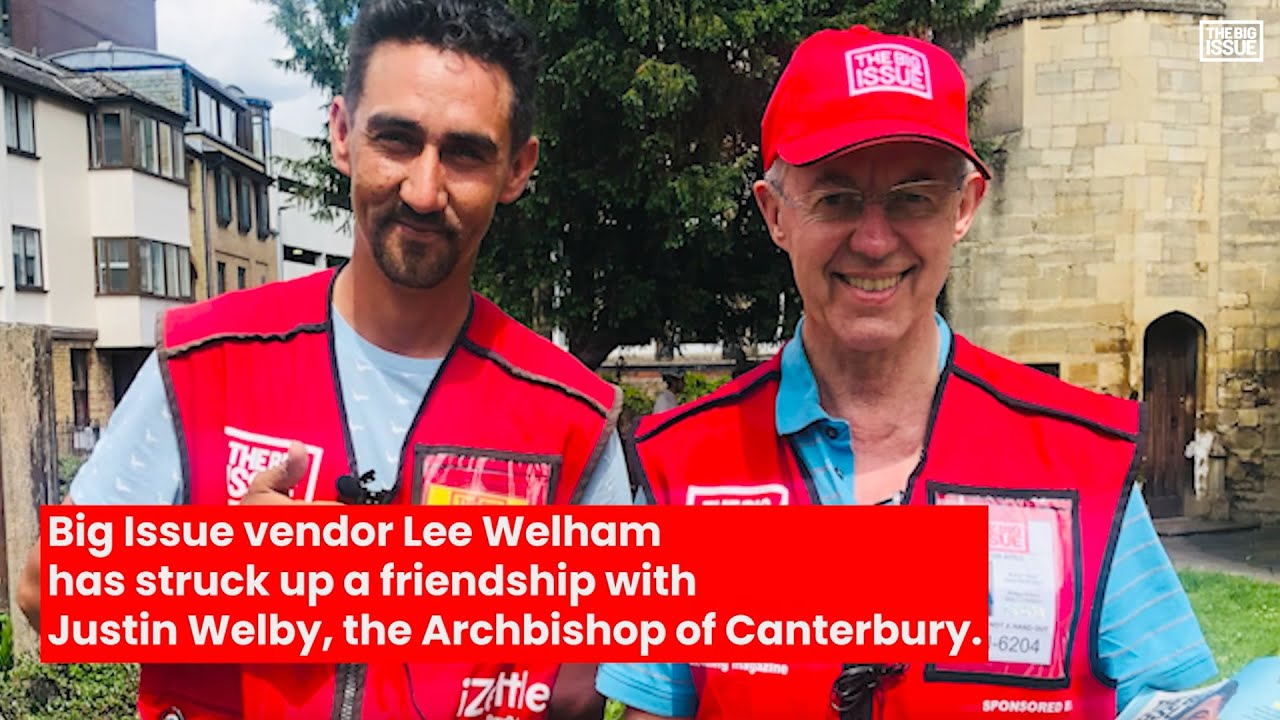 Archbishop of Canterbury Justin Welby undercover selling The Big Issue