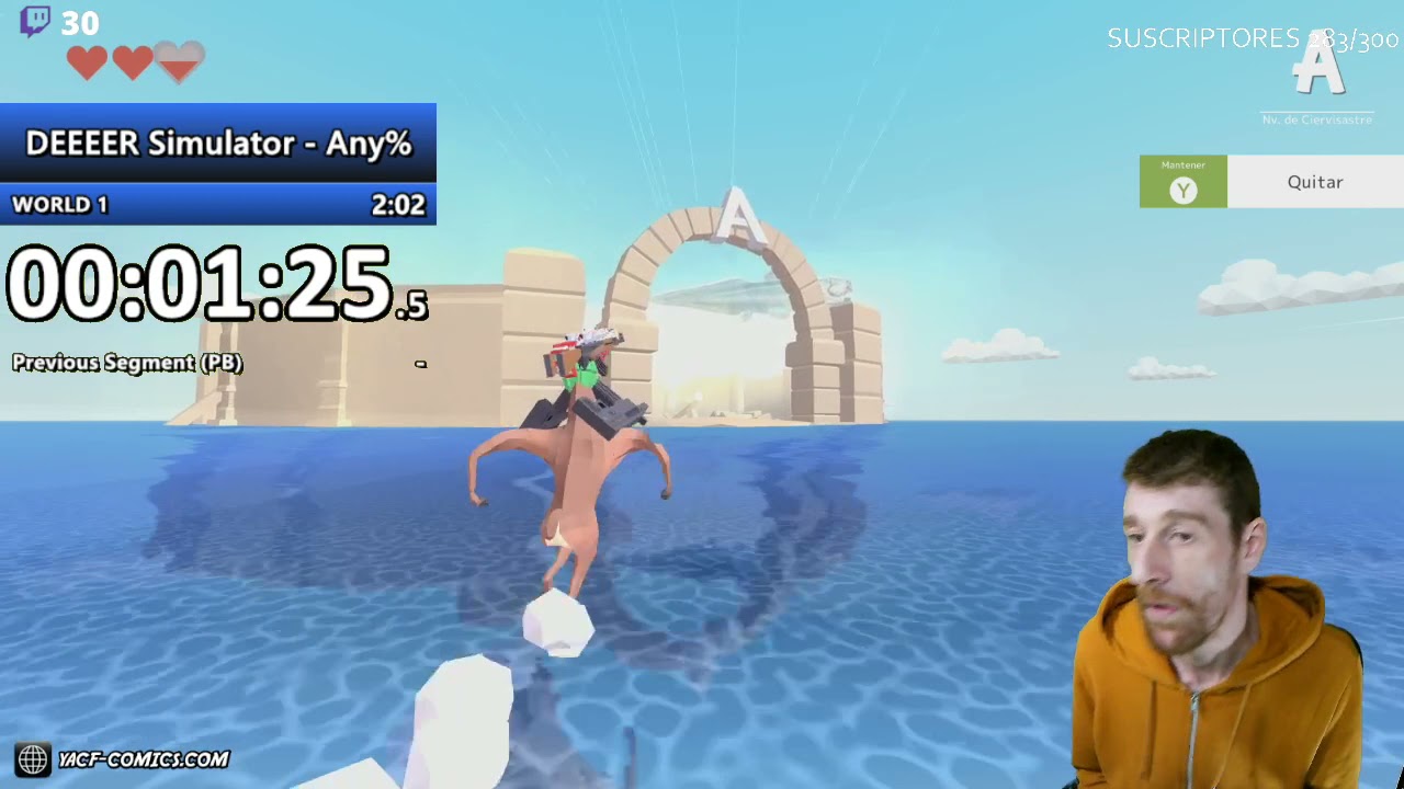 WORLD RECORD!! DEEEER SIMULATOR - 02:00-(First Boss)-Speedrun Any%