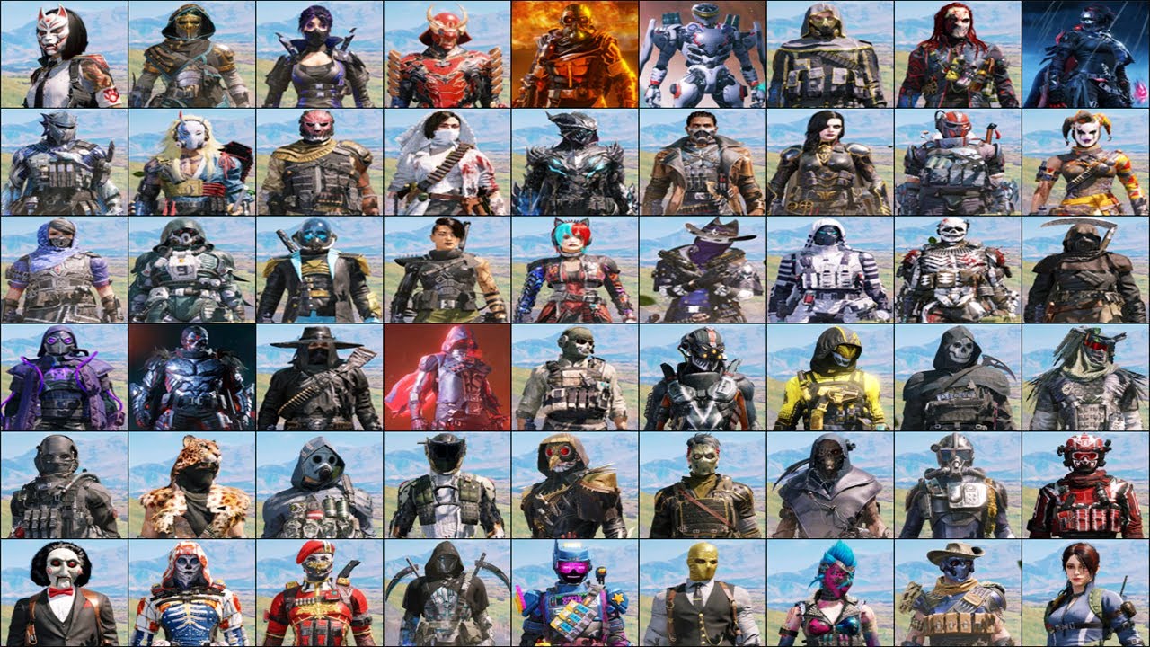 All My Characters Skins in Call of Duty Mobile / Best Characters / Rare Skins 2019-2022