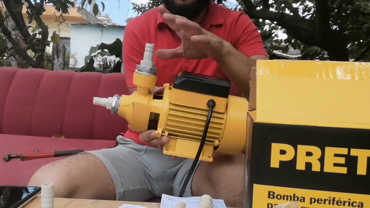 Conectar bomba periférica  de agua Pretul de 1/2 hp con mangueras