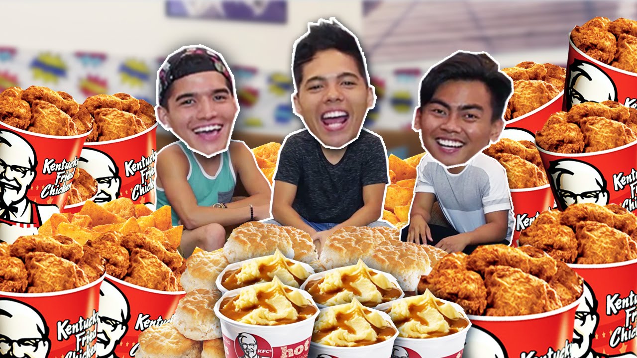 ENTIRE KFC MENU IN 10 MIN! (ft. Wassabi Productions)