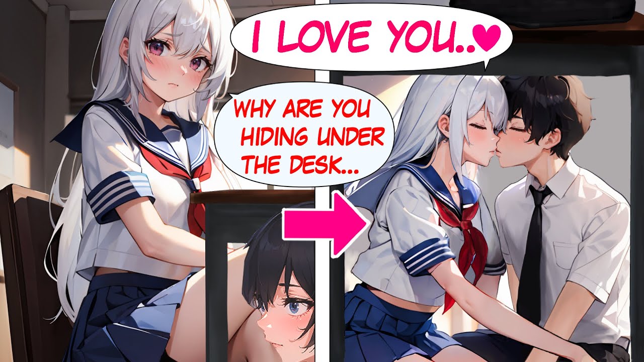 The cold-hearted student council president arrived, so I hid under the desk and was kissed..【RomCom】