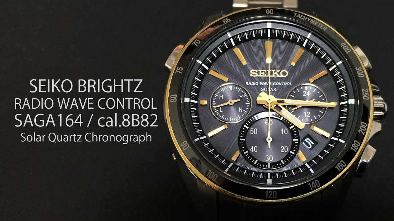 SEIKO BRIGHTZ SAGA164 / Cal. 8B82 Radio Wave Control Solar Quartz Chronograph