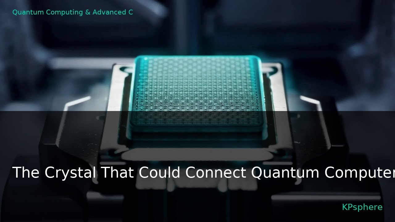 [Spotlight] The Crystal That Could Connect Quantum Computers | KPsphere