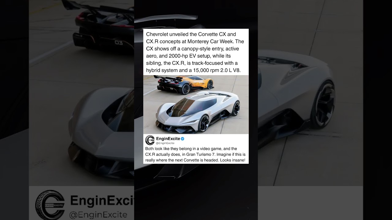 Next-Gen Corvette Revealed: CX & CX.R Concepts #car #corvette