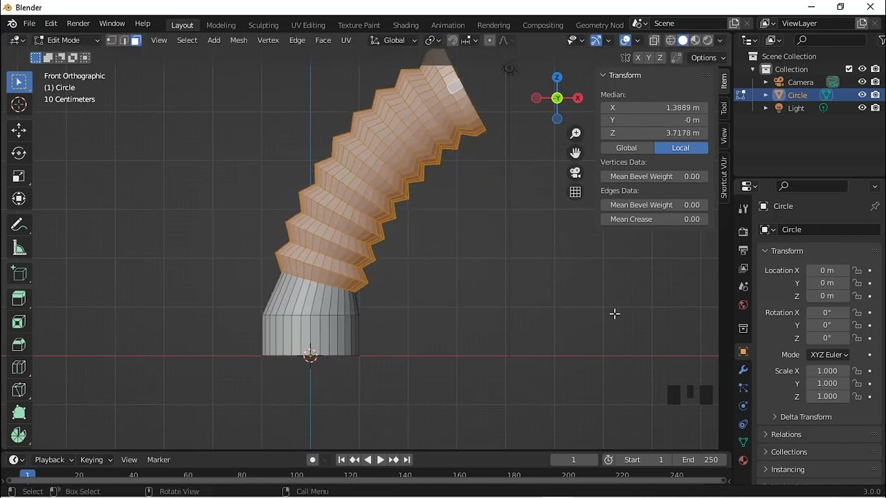 Blender tutorial 05 : Bend Featured with Straws