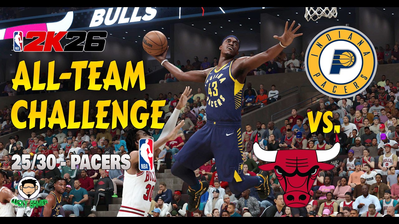 NBA2K26 All-Team Challenge|PACERS| SILENCE IN THE MADHOUSE:Pacers Embarrass the Bulls on Their House