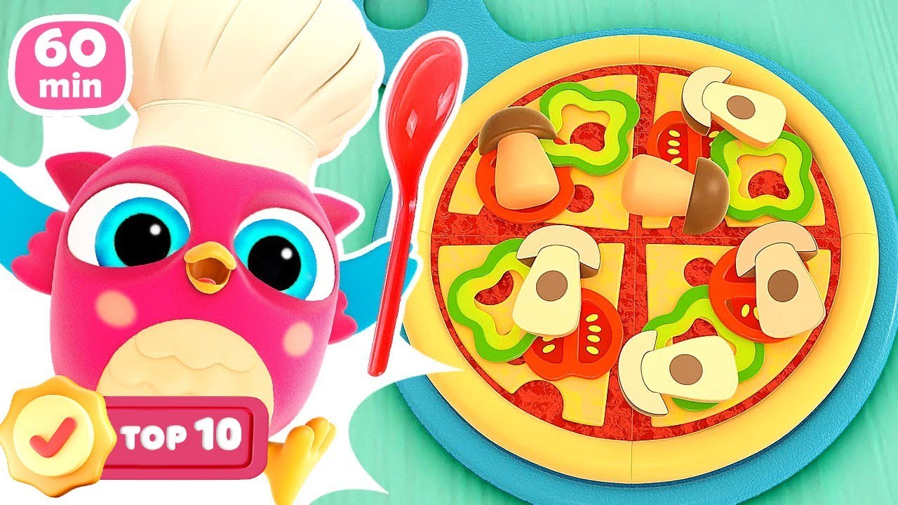 Hop Hop ve Tık Tık pizza yapıyor🍕 Bebekler için eğitici çizgi film TOP-10  en popüler bölümler!