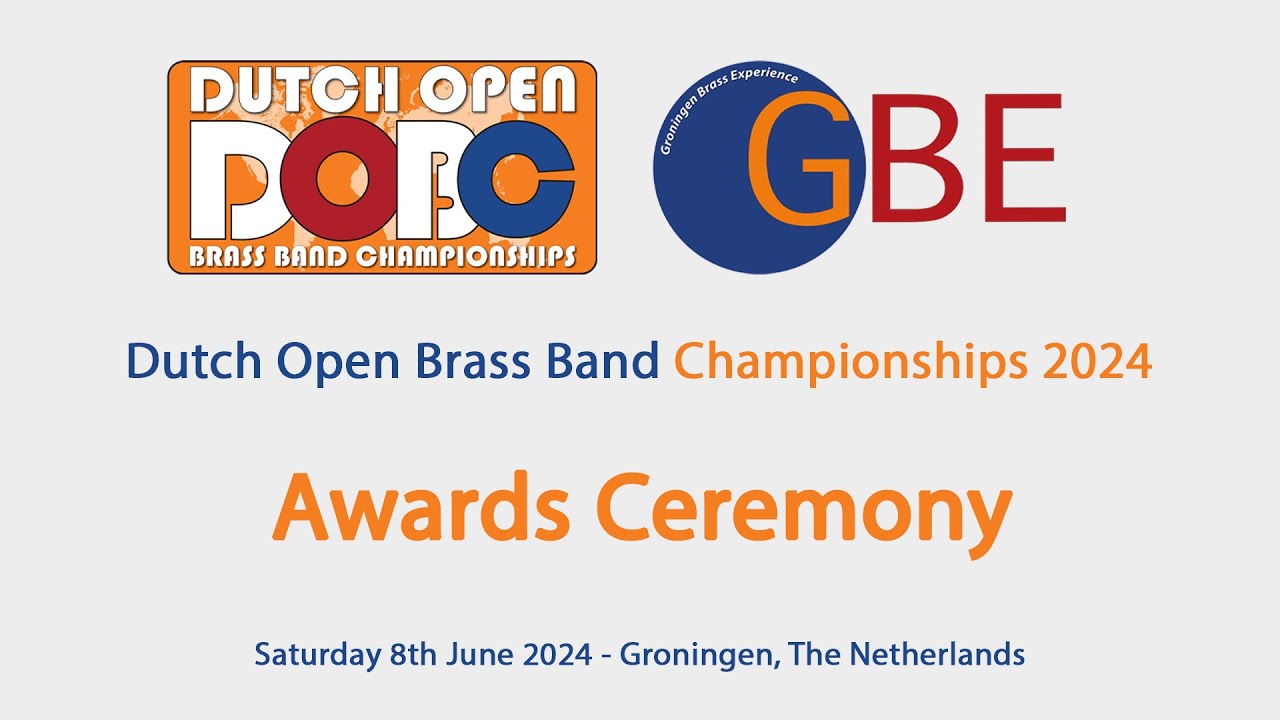 Dutch Open Brass Band Championships 2024 - Awards