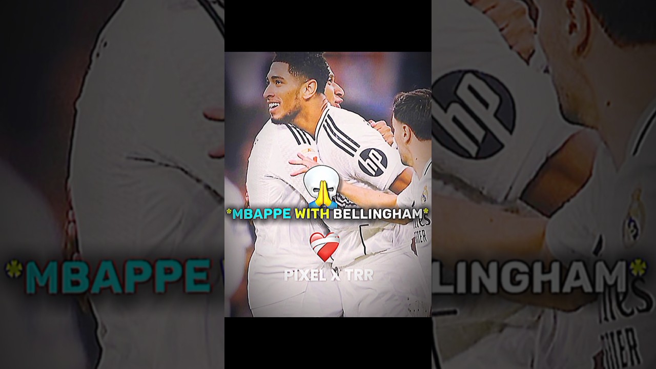 Mbappe With Vinicius Vs Him With Jude Bellingham☠️💀 #shorts #viral #trending #short #funny #football