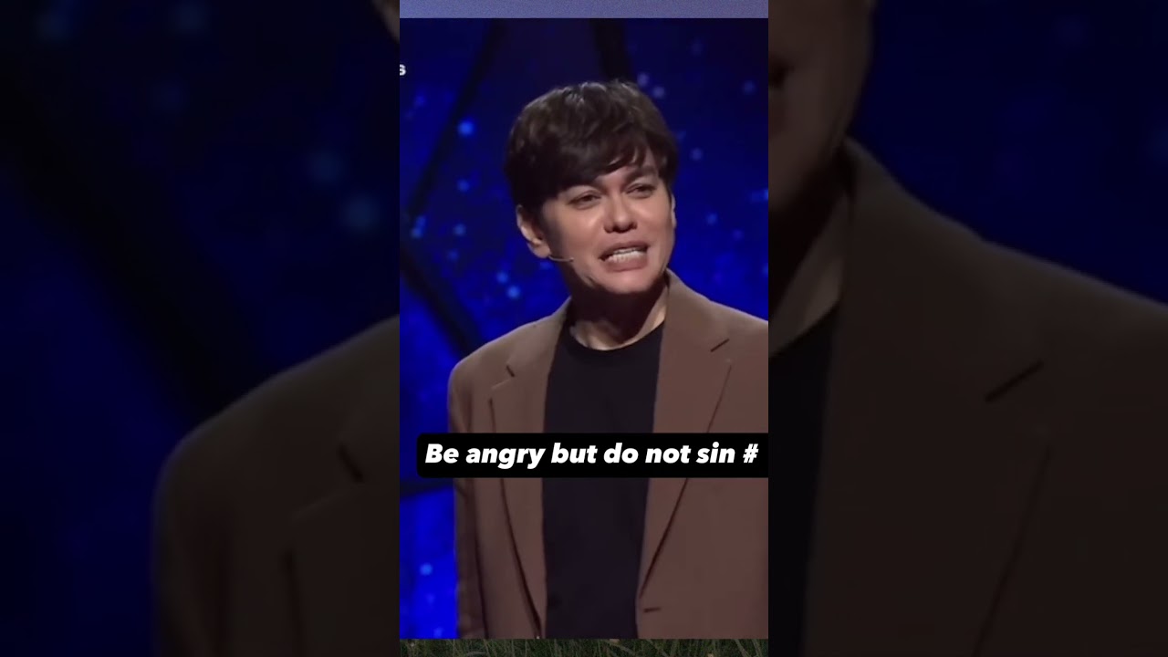 Be angry but do not sin # be like Jesus # Ptr. Joseph Prince # shorts