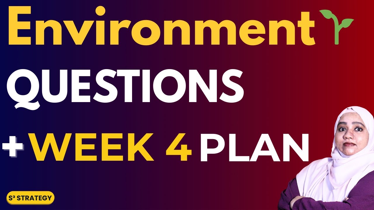 TNPSC Environment Questions + Next Week Study Plan (Week 4)