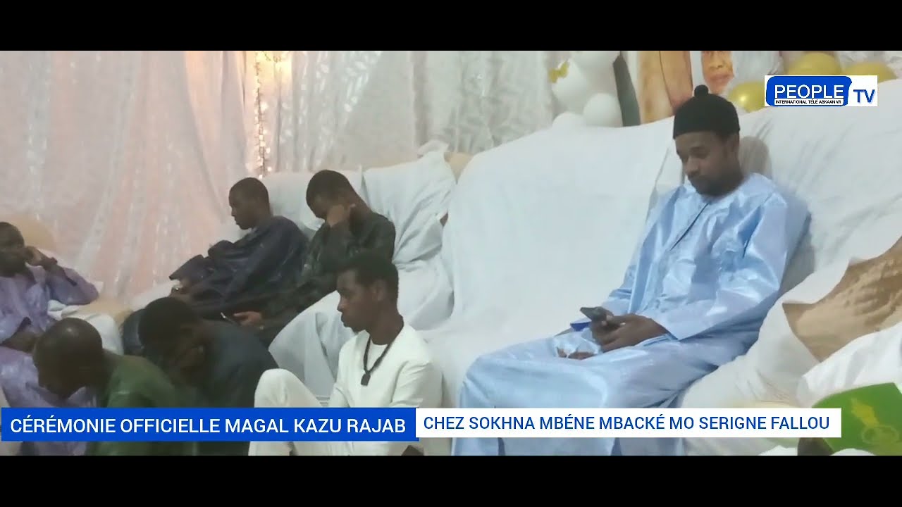 Cérémonie officielle magal kazu rajab kuer Sokhna Mbene mo  Mbacké follou