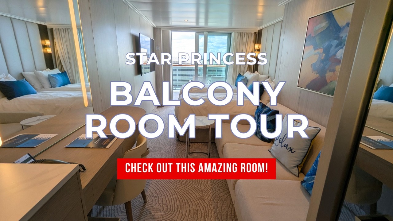 Обязательно посмотрите номер люкс с балконом на борту Star Princess! Мы покажем вам нашу потрясаю...