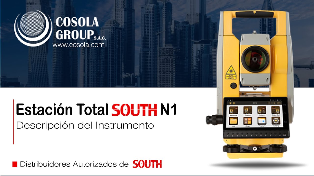 1.- Estación Total SOUTH N1- Descripción del Instrumento - COSOLA