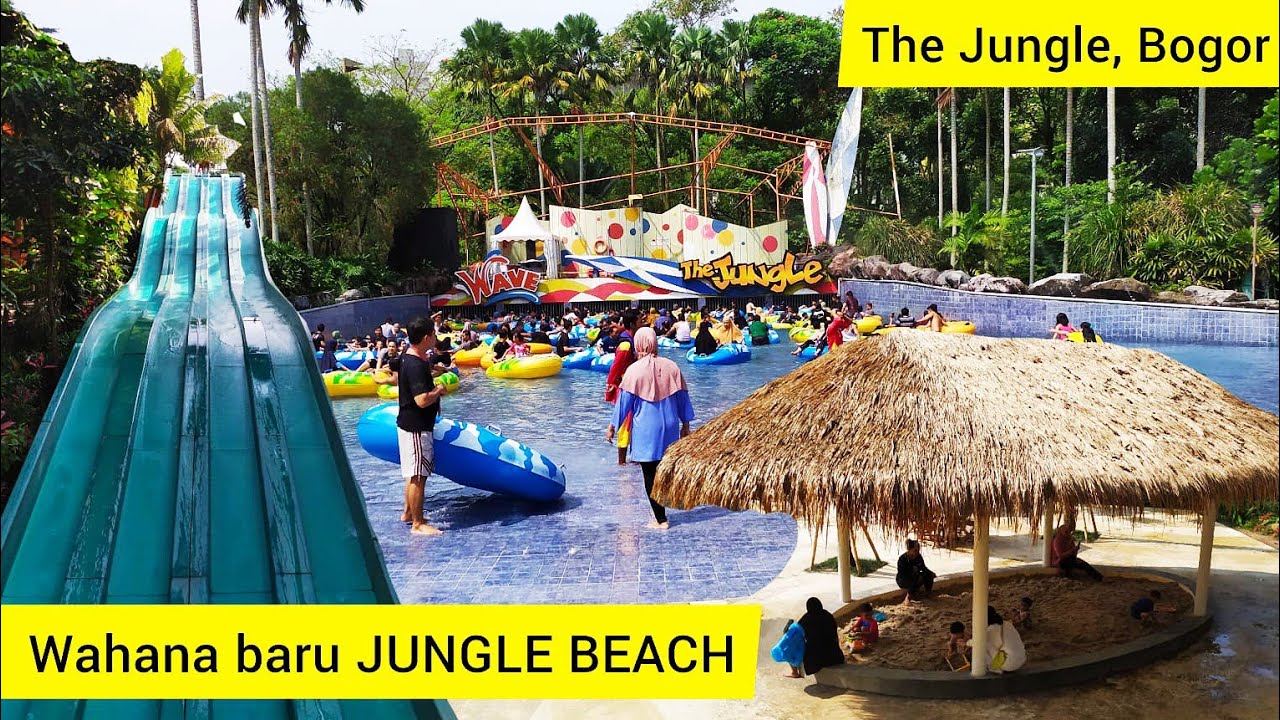 🔴 THE JUNGLE WATERPARK BOGOR | wahana baru jungle beach