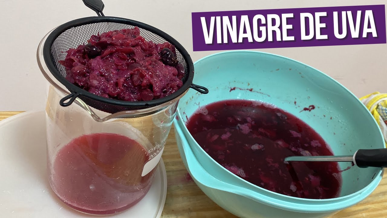 🍇 Como fazer um vinagre natural de uva em casa?