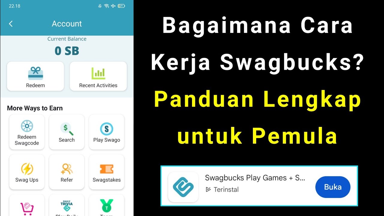 Cara Kerja Aplikasi Swagbucks | Apa Itu Swagbucks | Swagbucks Review Indonesia